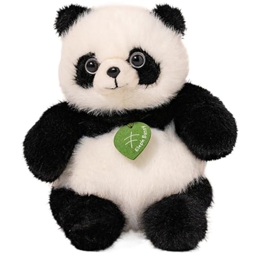 KUKUShining Panda Plüsch, Weiche Kuschelige Stofftiere Puppen Kinder Realistische Plüschtiere Geschenke Für Geburtstag Valentinstag von KUKUShining