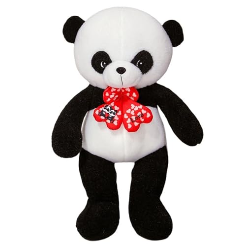 KUKUShining Panda Plüschtier, Kuschelig Mit Herzschleife Kuscheltier Plüschkissen Kuscheltier Süße Weiche Kissenpuppe for Geschenke for Kinder(70cm/27.6in) von KUKUShining