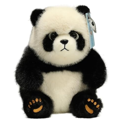 KUKUShining Panda Plüschtier, Süße Stofftier Puppe Simulation Schwarz Weißer Pandabär Plüschtier Für Kinder Jungen Mädchen Erwachsene(45cm/17.7in) von KUKUShining