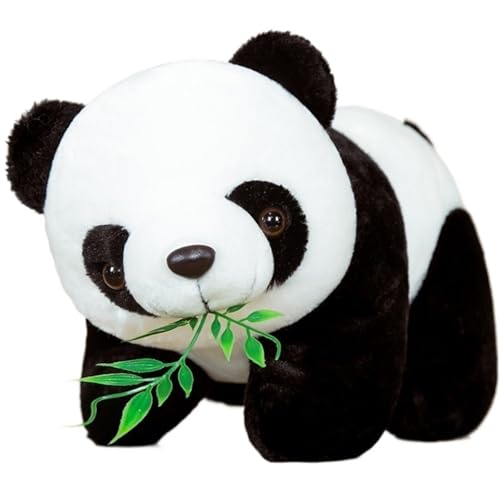 KUKUShining Panda Plüschtier, Weiche Langlebige Stofftierbären Mit Bambusblättern Puppen for Geburtstagsgeschenke for Valentinstag(20cm/7.8in) von KUKUShining
