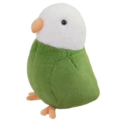 KUKUShining Papagei Plüschtier, Kuschelige Stofftiere Puppen Kinder Weiche Realistische Vogel Plüschtier Geschenke Für Die Heimdekoration(Green) von KUKUShining