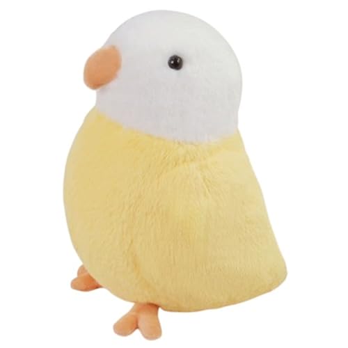 KUKUShining Papagei Plüschtier, Kuschelige Stofftiere Puppen Kinder Weiche Realistische Vogel Plüschtier Geschenke Für Die Heimdekoration(Yellow) von KUKUShining