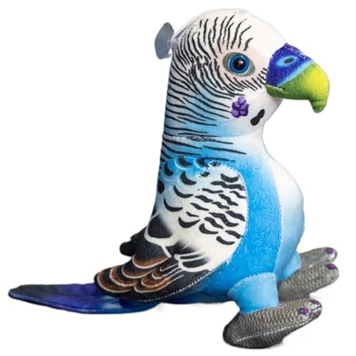 KUKUShining Papagei Plüschtier, Weiche Kuschelige Stofftier Puppe Flauschiges Simulation Vogel Plüschtier Kuscheliger Spielgefährte for Kinder(Blue) von KUKUShining