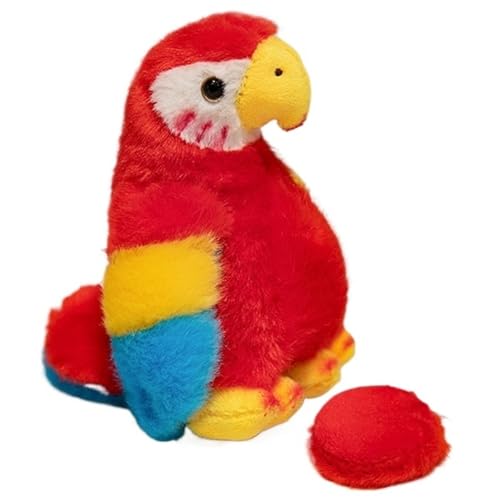 KUKUShining Papagei Plüschtier, Weiche Süße Stofftier Puppe Realistisches Ara Plüschtier Spielzeug Zur Aufbewahrung Von Vorhängen Heimdekoration(Red) von KUKUShining