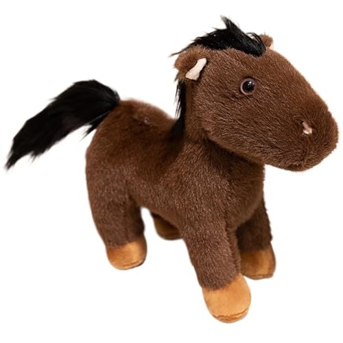 KUKUShining Pferde Plüsch, Weiches Kuscheliges Pony Stofftier Puppen Fohlen Plüschtier Geschenke Für Kinder Geburtstagsdekorationen(Gray,30cm/11.8in) von KUKUShining