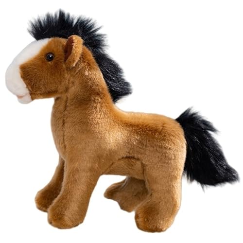 KUKUShining Pferde Plüsch, Weiches Kuscheliges Stofftier Kawaii Braunes Fohlen Plüschtier Geschenke Für Kinder Jungen Mädchen KUKUShining Pferde Plüsch, Weiches Kuscheliges Stofftier Kawaii Braunes Fohlen Plüschtier Geschenke Für Kinder Jungen Mädchen von KUKUShining