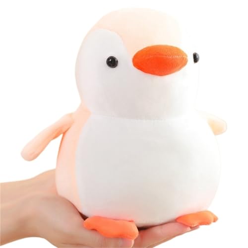 KUKUShining Pinguin Plüsch, Weiches Süßes Kuscheltier Puppe Umarmungskissen Cartoon Plüschtier Spielzeug Geschenke Für Kinder Mädchen Jungen(Pink,20cm/7.8in) von KUKUShining