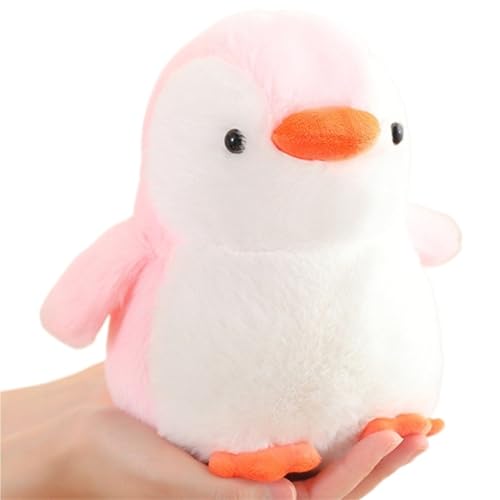 KUKUShining Pinguin Plüschtier, Weiches Süßes Kuscheltier Kuschelkissen Puppen Cartoon Plüschtier Spielzeug Geschenke Für Kinder Geburtstag(Pink,20cm/7.8in) von KUKUShining