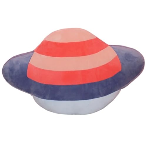 KUKUShining Planet Plüschtier, Weiches Kuscheltier Weltraum Stofftier Ausgestopftes Kissen Süße Astronauten Puppe Mars Raumschiff Plüsch Spielzeug(Pink) von KUKUShining