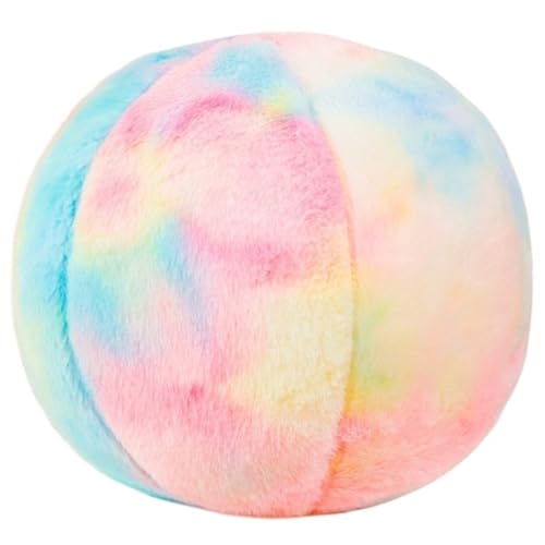KUKUShining Plüsch Kugelkissen, Runde Kugelförmige Wurfkissen Dekoratives Kissen Buntes Plüsch Spielzeug Für Couch Sofa Schlafzimmer(Pink) von KUKUShining