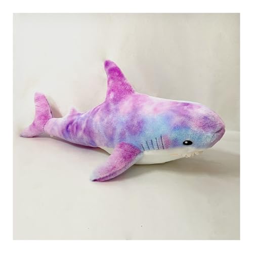 KUKUShining PlüschWeißhai, Weicher Hai, PlüschHai, Ausgestopftes HaiDekor, for Stressabbau for Kinder und Frauen(Purplecolor,100cm/39.4in) von KUKUShining