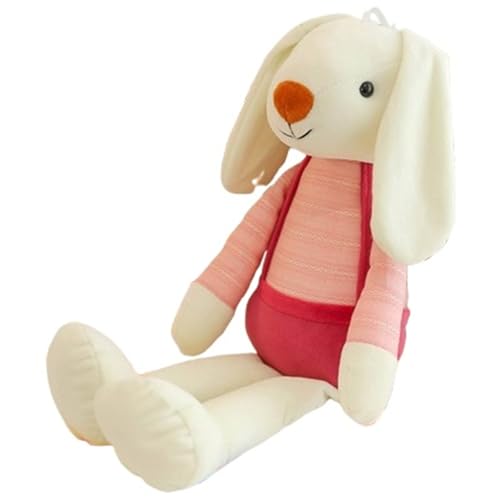 KUKUShining Plüschhase, Süßes Angorakaninchen Mit Kleidung Kuscheltier Puppe Oster Plüschtier Spielzeug Für Kinder Mädchen Jungen(Red,110CM/43.3in) von KUKUShining