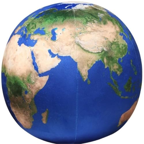 KUKUShining Plüschtier Erde, Sonne Planet Simulation Weiches Kissen Umarmendes Plüschtier Pädagogisches Geschenk for Kinder Jungen Und Mädchen(BlueEarth,27cm/10.6in) von KUKUShining