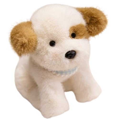 KUKUShining Plüschtier Kleine Tiere, Süßes Kätzchen Weicher Welpe Ausgestopfte Katzenpuppen Fuchskissen Schreibtisch Plüschtier for Kinder Zu Ostern(Puppy) von KUKUShining