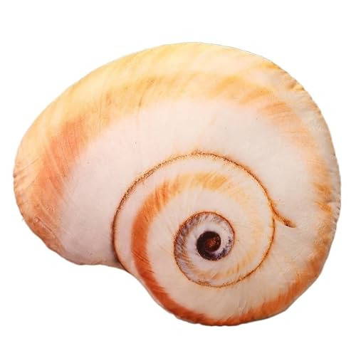 KUKUShining Plüschtier Mit Meereslebewesen, Weiche Muschel Kuschelige Muschel Gefülltes Plüsch Austernkissen Abalone Seestern Sandschnecke Als Geschenk(Sandsnail) von KUKUShining