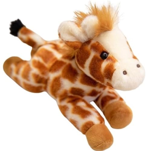 KUKUShining Plüschtier for Kleine Tiere, Süße Giraffe Weicher Panda Kuscheltiere Fuchspuppen Waschbär Kissen Plüschtier for Babys Und Kinder(Giraffe) von KUKUShining
