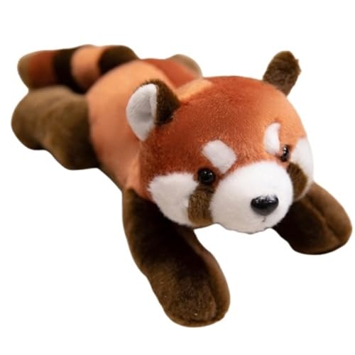 KUKUShining Plüschtier for Kleine Tiere, Süße Giraffe Weicher Panda Kuscheltiere Fuchspuppen Waschbär Kissen Plüschtier for Babys Und Kinder(Red Panda) von KUKUShining