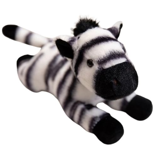 KUKUShining Plüschtier for Kleine Tiere, Süße Giraffe Weicher Panda Kuscheltiere Fuchspuppen Waschbär Kissen Plüschtier for Babys Und Kinder(Zebra) von KUKUShining