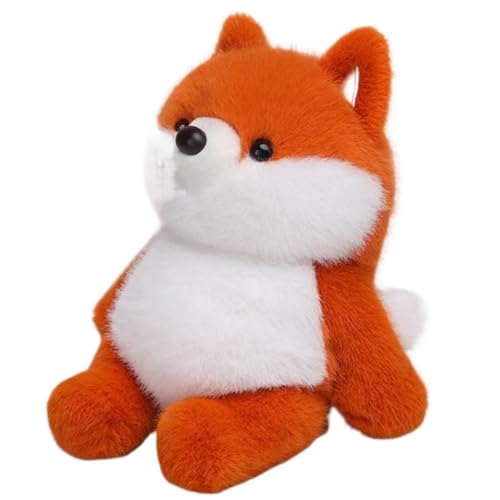 KUKUShining Plüschtier for Kleine Tiere, Süßer Panda Weich Ausgestopfter Fuchs Puppen Kissen Elefant Kaninchen Shiba Inu Plüschtier for Babys Und Kinder for Geburtstag(Fox) von KUKUShining