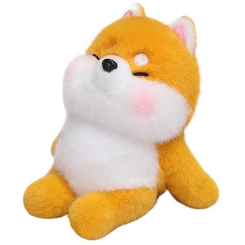 KUKUShining Plüschtier for Kleine Tiere, Süßer Panda Weich Ausgestopfter Fuchs Puppen Kissen Elefant Kaninchen Shiba Inu Plüschtier for Babys Und Kinder for Geburtstag(Shiba Inu) von KUKUShining