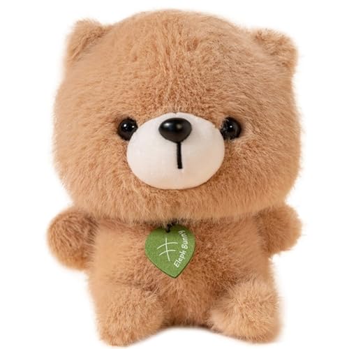 KUKUShining Plüschtier for Kleine Tiere, Süßer Weicher Bär Ausgestopfte Corgi-Puppen Kissen Desktop-Panda Plüschkaninchen for Kinder Ostern(Bear) von KUKUShining