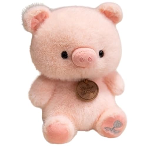KUKUShining Plüschtier for Kleine Tiere, Süßes Capybara Weich Ausgestopftes Fuchs-Puppenkissen Schreibtisch Plüschtier for Babys Und Kinder Geburtstag(Pink Pig) von KUKUShining