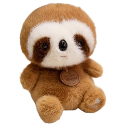 KUKUShining Plüschtier for Kleine Tiere, Süßes Capybara Weich Ausgestopftes Fuchs-Puppenkissen Schreibtisch Plüschtier for Babys Und Kinder Geburtstag(Sloth) von KUKUShining