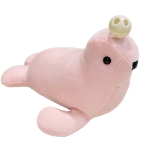 KUKUShining Robben Plüschtier, Kuschelige Stofftiere Puppen Kawaii Cartoon Plüschtier Als Geschenk for Jungen Kinder Mädchen Geburtstag(Pink) von KUKUShining