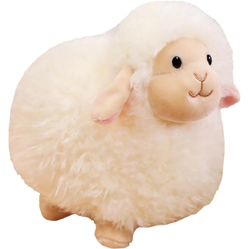 KUKUShining Schaf Plüschtier, Süßes Fettes Lamm Stofftierpuppen Weiche Flauschige Plüschtiere for Kinder Geschenke Geburtstag(35cm/13.8in) von KUKUShining
