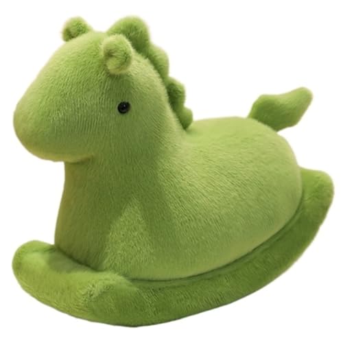 KUKUShining Schaukelpferd Plüschtier, Weiches Kuscheliges Stofftier Kawaii Reitpony Plüsch Spielzeug Für Kinder Jungen Mädchen(Green,52cm/20.5in) von KUKUShining