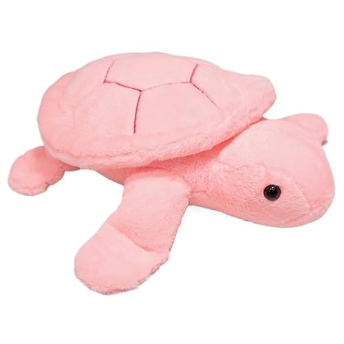 KUKUShining Schildkröten Plüsch, Kuschelig Weiche Stofftiere Schildkröt Puppe Dekoratives Kissen Meeresschildkröten Plüschspielzeug Für Kinder(Pink,35cm/13.8in) von KUKUShining