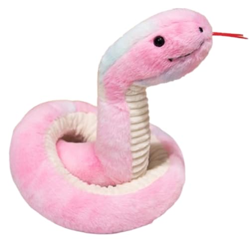 KUKUShining Schlangen Plüschtier, Realistische Stofftierpuppe Matschiges Kissen Plüschtier for Kinder Halloween Party Streich Requisiten(Color,180cm/70.86in) von KUKUShining