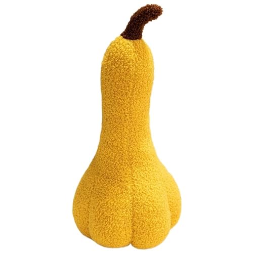 KUKUShining Schlangenmelone Kissen Aus Plüsch, Weiches Langes Gefülltes Umarmungskissen Süßes Dekoratives Plüschkissen for Sofa Couch Büro(Yellow,40cm/15.7in) von KUKUShining
