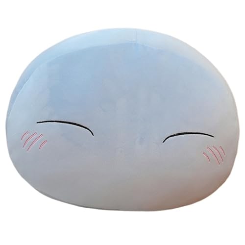 KUKUShining Schleim Plüschtier, Niedlicher Ausdruck Ausgestopfte Puppe Ornament Kissen Rundes Umarmungskissen Plüschtier for Das Home Office(Shy,55cm/21.65in) von KUKUShining