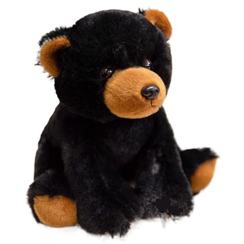 KUKUShining Schwarzer Bär Plüsch, Kuschelweiche Stofftier Puppe Realistische Teddybären Plüschtier Geschenk Zur Raumdekoration KUKUShining Schwarzer Bär Plüsch, Kuschelweiche Stofftier Puppe Realistische Teddybären Plüschtier Geschenk Zur Raumdekoration von KUKUShining