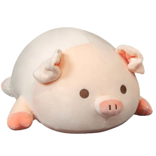 KUKUShining Schwein Plüschtier, Mollige Kuscheltiere Weiches Kissen Puppe Umarmungskissen Kinder Plüschtier Als Geschenk for Geburtstag Nach Hause(Open Eye,50cm/19.8in) von KUKUShining