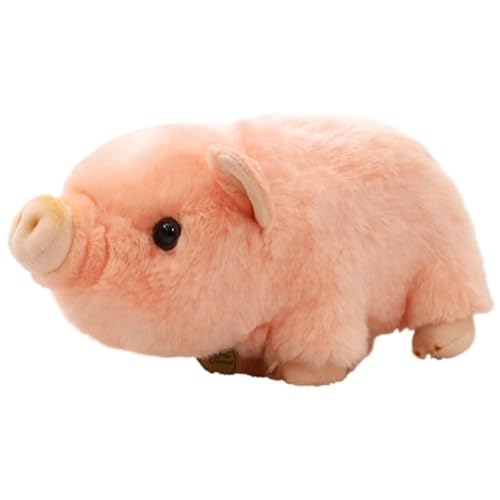 KUKUShining Schwein Plüschtier, Süßes Schweinchenkissen Kuscheltiere Puppen Weiches Umarmungskissen Als Geschenk for Kinder Sofaparty(Pink) von KUKUShining