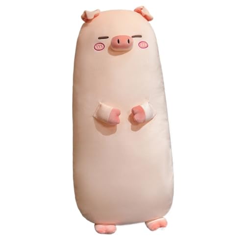 KUKUShining Schwein Plüschtier, Weiches Stofftier Süße Puppen Flauschige Plüschtiere Bequemes Kissen for Geschenke Kindergeburtstag(Dark Pink) von KUKUShining