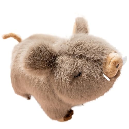 KUKUShining Schweinchen Plüschtier, Lebensechtes Weiches Kuscheliges Schweinchen Stofftierpuppen Kawaii Geschenk Kissen for Kinder Mädchen Jungen(Brown,30cm/11.8in) von KUKUShining
