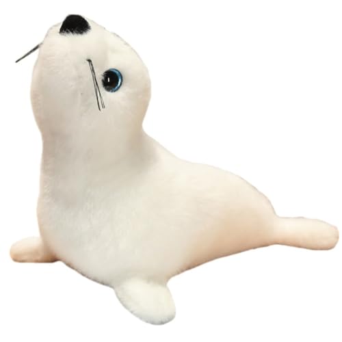 KUKUShining Seelöwe Plüschtier, Süßes Cartoon Kuscheltier Seehundkissen Weicher Delfin Seepferdchen Plüschtier for Kissen Geschenk(Seal) von KUKUShining