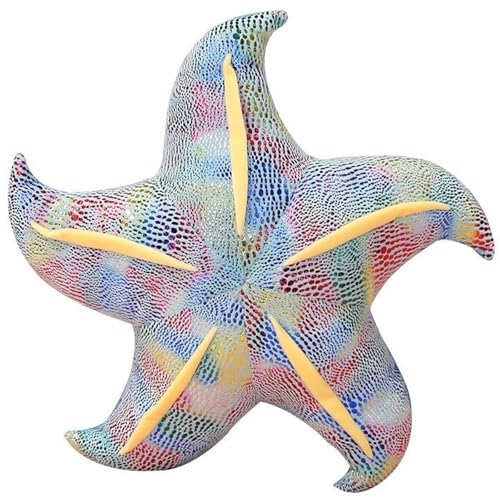 KUKUShining Seestern Plüschtier, Ausgestopfter Seestern Meerestiere Kissen Meereslebewesen Kinderspielzeug Süße Ozean Strand Zimmerdekoration(Blue,20cm/7.8in) von KUKUShining