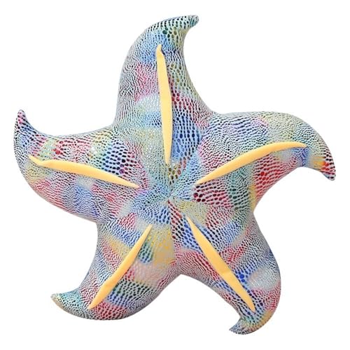 KUKUShining Seestern Plüschtier, Kuschelkissen Mit Meerestieren Süßes Schlafendes Plüschtier for Kinder Und Erwachsene(Blue,45cm/17.7in) von KUKUShining
