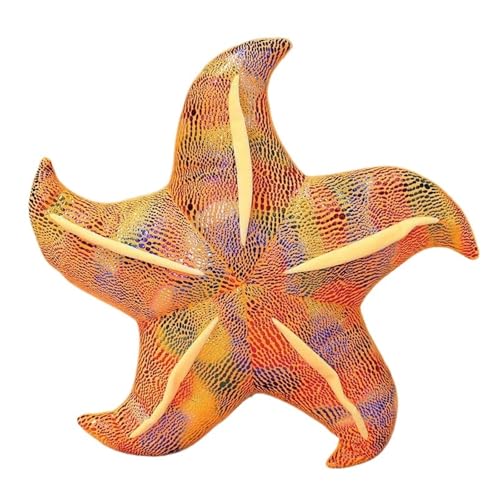 KUKUShining Seestern Plüschtier, Kuschelkissen Mit Meerestieren Süßes Schlafendes Plüschtier for Kinder Und Erwachsene(Orange,20cm/7.8in) von KUKUShining