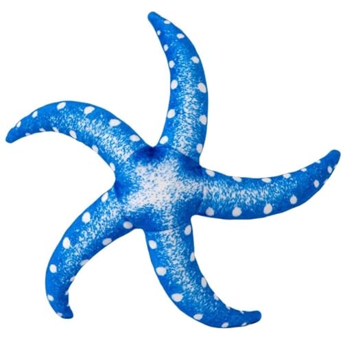 KUKUShining Seestern Plüschtier, Weiche Meeresbettwäsche Küstendekor Kuscheltier Plüschtier for Kleine Couch Bett Schlafzimmer Wohnzimmer(Blue) von KUKUShining