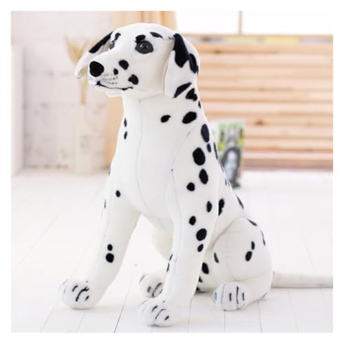 KUKUShining Simulation Dalmatiner Hund Plüsch, Realistische Hundepuppen Weiches Kuscheltier Plüschkissen Haustiermodell Spielzeug Figur Heimdekorationen(Standing,60cm/23.6in) von KUKUShining
