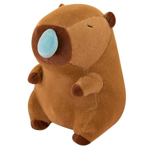 KUKUShining Snot Capybara Plüsch, Weiches Kuscheliges Stofftier Puppe Umarmungskissen Realistisches Plüschtier Geschenk Zur Heimdekoration(30cm/11.8in) von KUKUShining