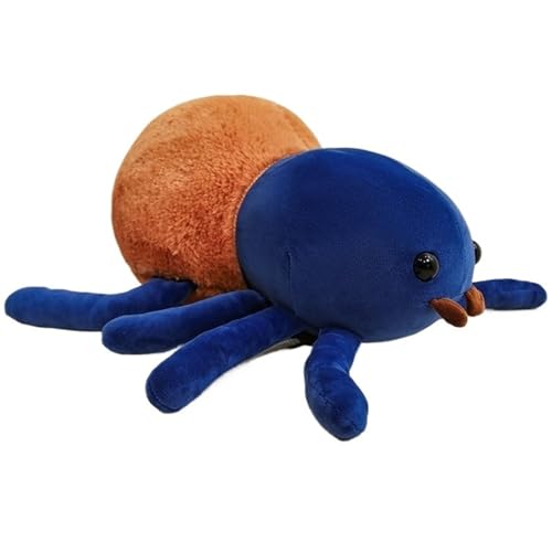 KUKUShining Spinne Plüsch, Weiche Süße Stofftiere Puppen Dekoration Umarmungskissen Puppe Plüschtier Spielgefährte Geschenk for Kinder(Blue,30cm/11.8in) von KUKUShining