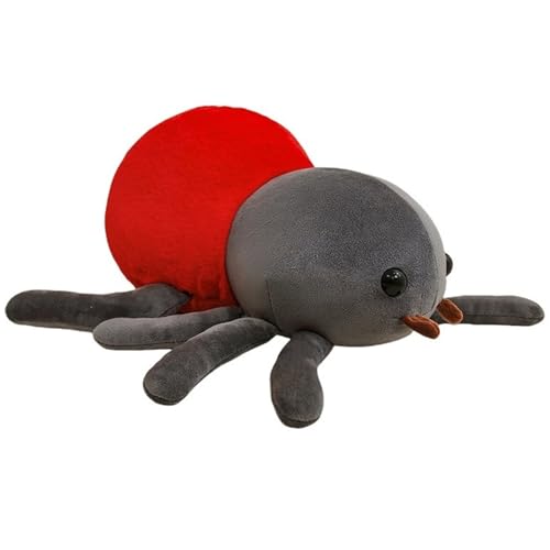KUKUShining Spinne Plüsch, Weiche Süße Stofftiere Puppen Dekoration Umarmungskissen Puppe Plüschtier Spielgefährte Geschenk for Kinder(Gray,30cm/11.8in) von KUKUShining