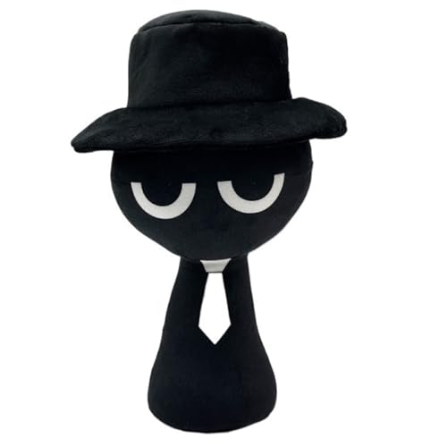 KUKUShining Sprunki Plüschtier, Cartoon Charmante Weiche Kuscheltiere Süße Plüschpuppen for Kinder Fans Gamer Geschenke(Black) von KUKUShining