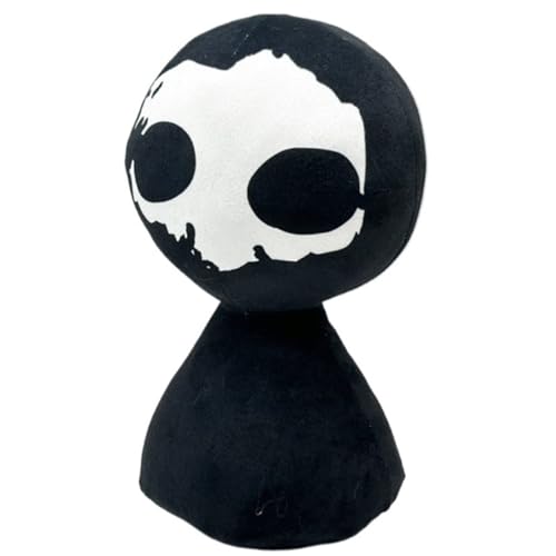 KUKUShining Sprunki Plüschtier, Cartoon Charmante Weiche Kuscheltiere Süße Plüschpuppen for Kinder Fans Gamer Geschenke(Black and White) von KUKUShining
